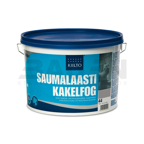 Glaistai | Keramikinių ir klinkerinių plytelių siūlių glaistas 2-6 mm. KIILTO SAUMALAASTI 10 kg. Tamsiai pilka (Nr.44)