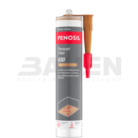 Akrilinis hermetikas parketui PENOSIL Parquet Filler 630, PF106 rausvai rudas alksnis, 300 ml