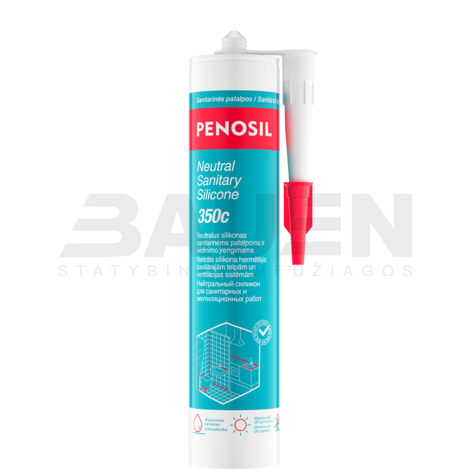 Neutralus silikonas PENOSIL Neutral Sanitary Silicone 350c, baltas, 280 ml