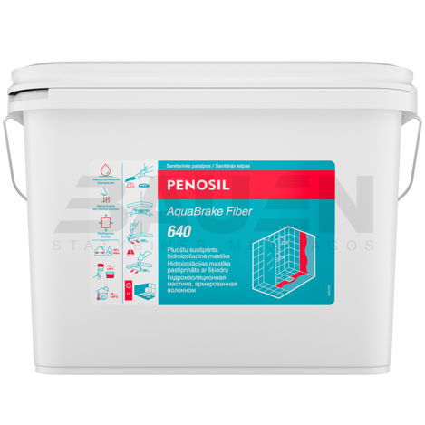 Hdroizoliacinė mastika PENOSIL AquaBrake Fiber 640, mėlyna, 20 kg