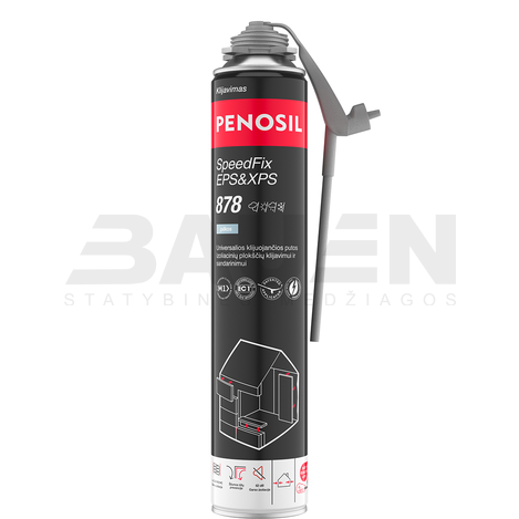 Putos | Universalios klijuojančios putos PENOSIL SpeedFix EPS&XPS 878, pilka, 750 ml