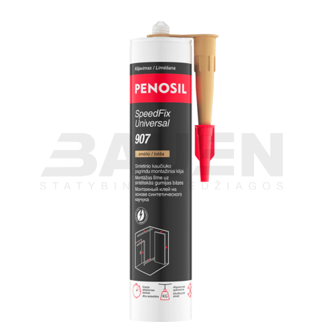 Universalūs montažiniai klijai PENOSIL SpeedFix Universal 907, smėliniai, 290 ml