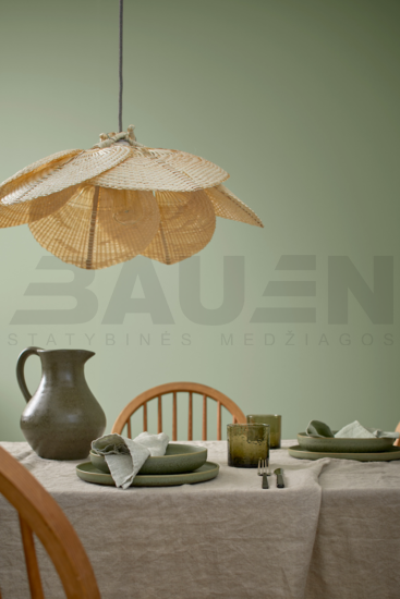 Dažai | Spalvoti vidaus dažai Alpina Pure Farben Eukalyptusgrün 2,5 Ltr.
