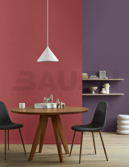 Dažai | Spalvoti vidaus dažai Alpina Pure Farben Beerenrot 2,5 Ltr.