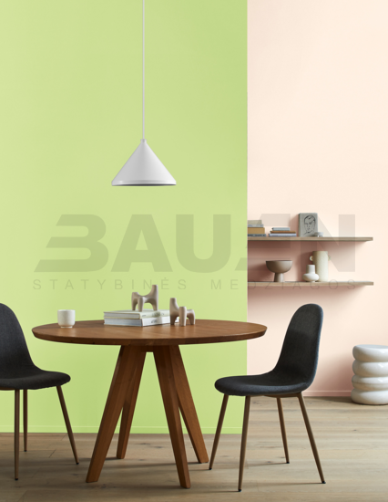 Dažai | Spalvoti vidaus dažai Alpina Pure Farben Frühlingsgrün 2,5 Ltr.