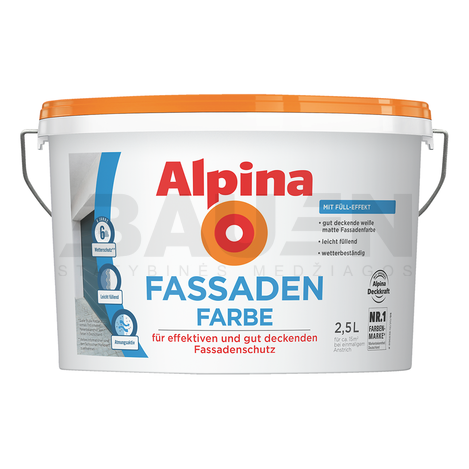 Dažai | Fasadiniai dažai ALPINA FassadenFarbe 10 Ltr.