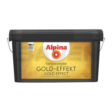 Dažai | Dekoratyviniai dažai Alpina GOLD-EFFEKT Gold SET (kompl.)