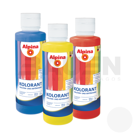 Dažai | Dažai rankiniam tonavimui Alpina Kolorant Weiss, balta, 500 ml.