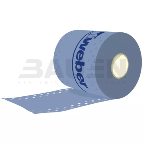 Sandarinimo juostos | Polipropileninė hidroizoliacinė juosta WEBERVETONIT ST, siūlėms, H-120 mm., L-30 m.
