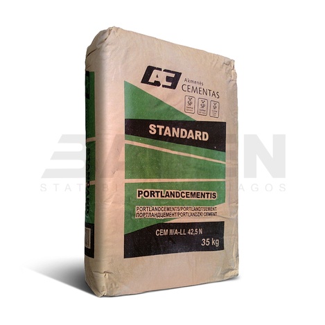 Cementas | Cementas Portlandcementis STANDART CEM II/A-LL 42.5N, 35 kg