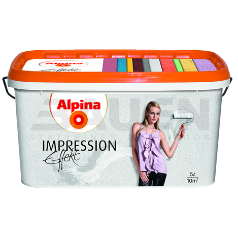 Dažai | Dekoratyviniai matiniai dažai Alpina Effekt Impression Base 10 Ltr.