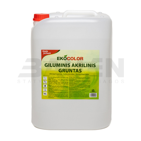Gruntai | Giluminis akrilinis gruntas EKOCOLOR, 10 L