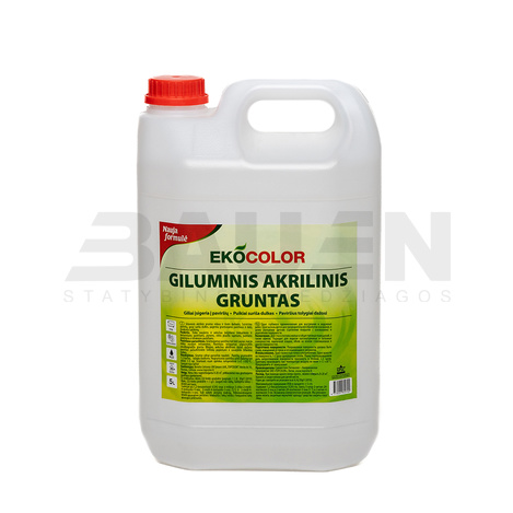 Gruntai | Giluminis akrilinis gruntas EKOCOLOR, 5 L
