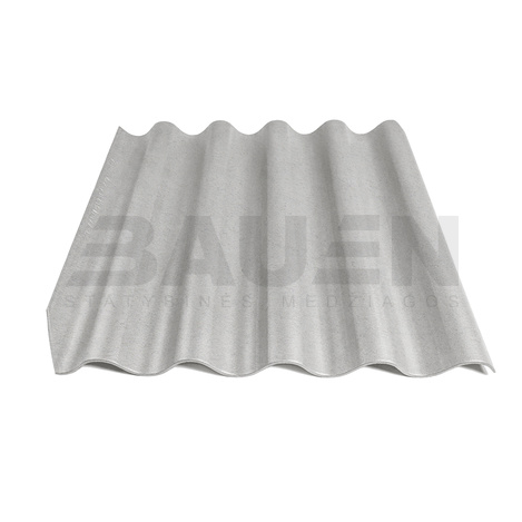 Šiferis | Šiferis Eternit Banga  875x920 (L00), nedažyta