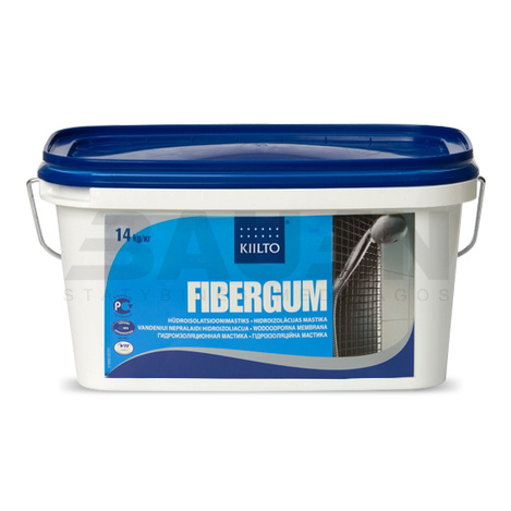 Hidroizoliacija | Elastinga hidroizoliacija KIILTO FIBERGUM 14 kg.