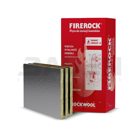 Mineralinė vata, akmens vata | Akmens vata ROCKWOOL FIREROCK 25x600x1000 (0.1200 m3/pak.)