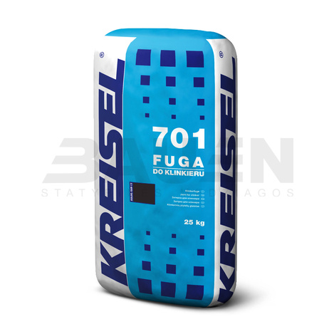 Glaistai | Siūlių glaistas klinkerinėms plytelėms KREISEL FUGA 701 (5-20 mm), 25 kg. Juodas