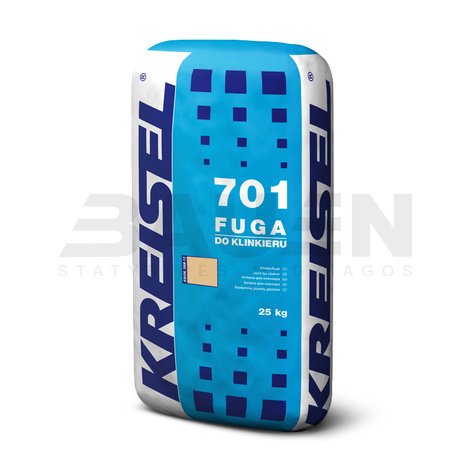 Glaistai | Siūlių glaistas klinkerinėms plytelėms KREISEL FUGA 701 (5-20 mm), 25 kg. Smėlio