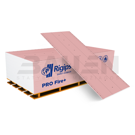 Gipso kartono GKP | GKF Atspari ugniai 2000x1200x15 (3,60m2), RIGIPS