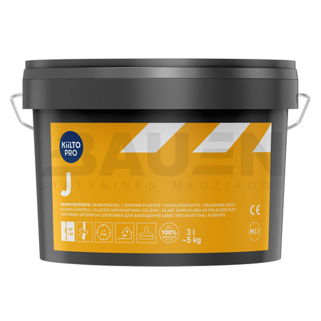 Glaistai | Glaistas gipskartonio siūlėms KIILTO PRO J, 10 L.