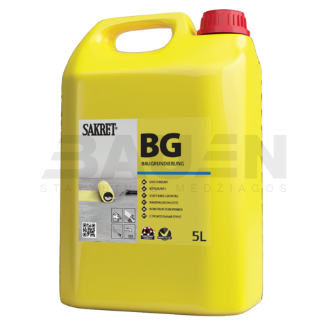 Gruntai | Statybinis gruntas SAKRET BG 5 Ltr.