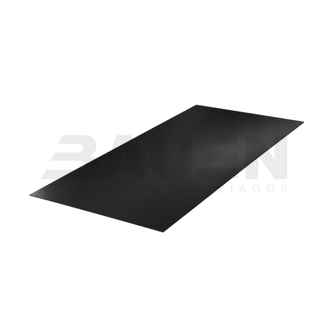 Lygi skarda | Lygi skarda HANBUD 0.5 mm., 1250 mm., blizgi juoda RAL9005
