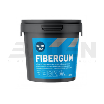 Hidroizoliacija | Elastinga hidroizoliacija KIILTO FIBERGUM 1,3 Kg.