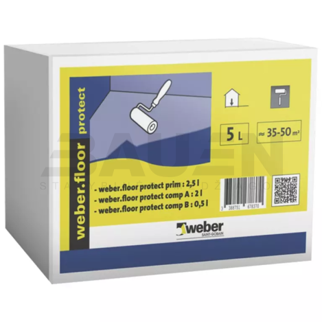 Impregnantai | Apsauginis matinis impregnantas WEBERFLOOR PROTECT spalvotoms liejamoms grindims (komplektas), 5 Ltr.