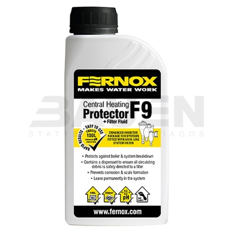 Sistemų apsaugos priemonės | Korozijos ir nuovirų inhibitorius FERNOX filter fluid F9 500 ml