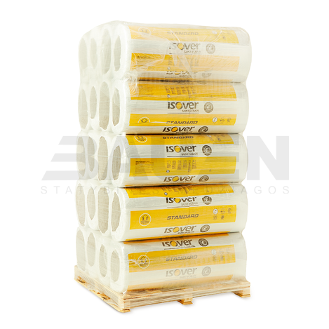 Mineralinė vata, akmens vata | ISOVER STANDARD 40 ROLL 1220x7000, storis 100 mm (0.85 pak/m³)