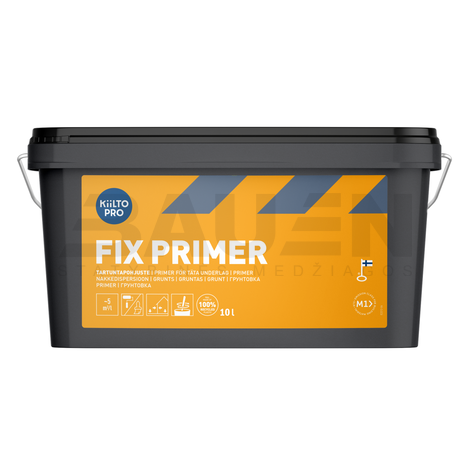 Gruntai | Gruntas neįgeriantiems paviršiams, KIILTO Fix Primer 10 L.