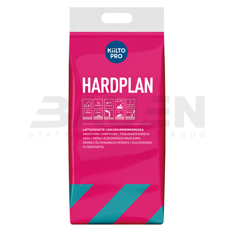 Išlyginamieji mišiniai | Grindų išlyginamasis mišinys KIILTO HardPlan (2-20 mm.) 20 Kg.