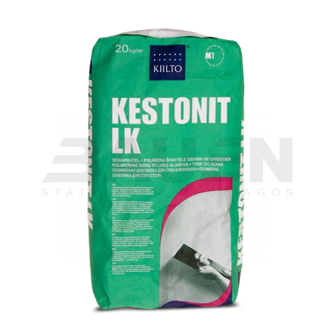 Glaistai | Baltas sienų ir lūbų glaistas KIILTO LK, 20 kg.