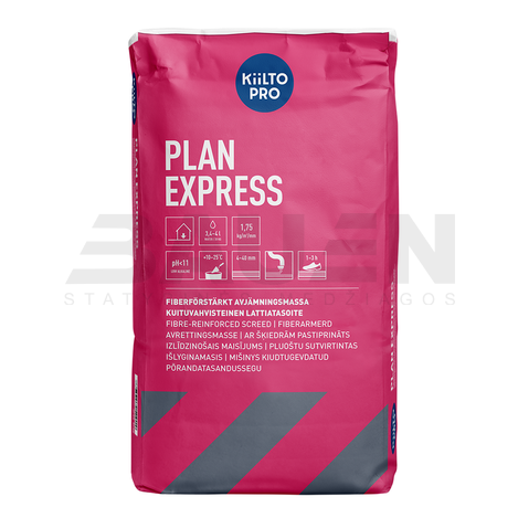 Išlyginamieji mišiniai | Savaime išsilyginantis grindų mišinys KIILTO Pro Plan Express, 25 Kg.