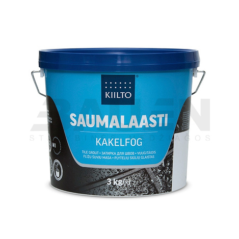 Glaistai | Keramikinių ir klinkerinių plytelių siūlių glaistas 2-6 mm. KIILTO SAUMALAASTI 3 kg. Natūrali balta (Nr.11)