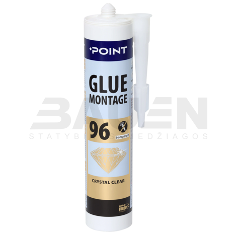 Universalūs klijai | Klijai vinių pakaitalai TEGRA POINT 96, ypatingai skaidrūs, 280 ml.