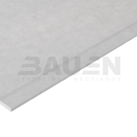 Gipso kartono GKP | GKP atspari drėgmei ir pelėsiui KNAUF Drystar-Board 2000x1250x12.5 mm., (2.5m2)