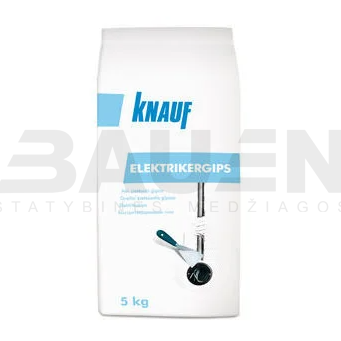 Tinkai | Gipsas elektrikams Knauf ELEKTRIKERGIPS, 5 Kg.