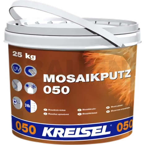Mozaikinis tinkas | Dekoratyvinis mozaikinis tinkas KREISEL MOSAIKPUTZ 050 1,8 mm., 25 Kg.