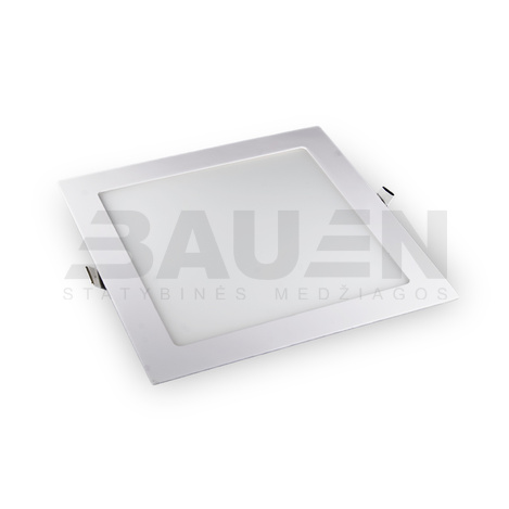 LED šviesos panelės | LED įleidžiama kvadratinė šviesos panelė, 18W 3500K