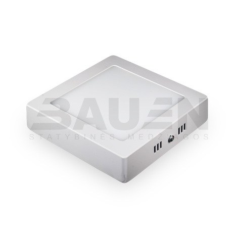 LED šviesos panelės | LED paviršinio montavimo kvadratinė šviesos panelė, 12W 3500K