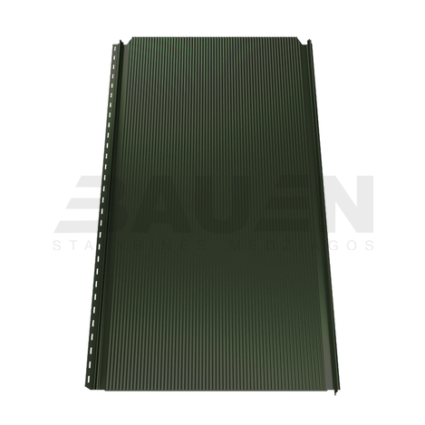 Plieninė danga | Klasikinė skarda Hanbud PHR560 "Mikrobanga" 0,5-0.7 mm., (525mm) tams. žalia, matinė (RAL6020), m2