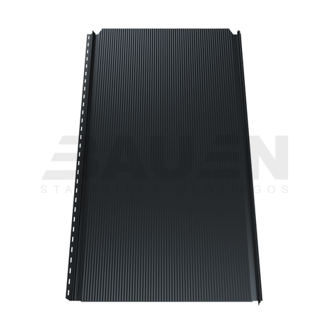 Plieninė danga | Klasikinė skarda Hanbud PHR560 "Mikrobanga" 0,5-0.7 mm., (525mm) tams. pilka, blizgi (RAL7016), m2