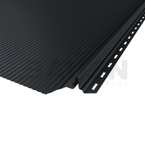 Plieninė danga | Klasikinė skarda Hanbud PHR560 "Mikrobanga" 0,5-0.7 mm., (525mm) tams. pilka, matinė (RAL7016), m2