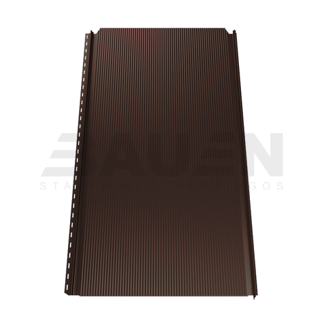 Plieninė danga | Klasikinė skarda Hanbud PHR560 "Mikrobanga" 0,5-0.7 mm., (525mm) ruda, matinė (RAL8017), m2
