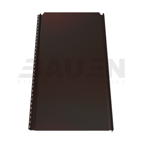 Plieninė danga | Klasikinė skarda Hanbud PHR560 "Mikrobanga" 0,5-0.7 mm., (525mm) ruda, matinė (RAL8017 ultraMat), m2