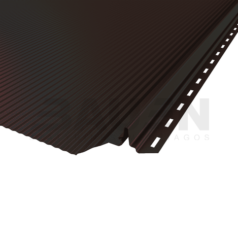 Plieninė danga | Klasikinė skarda Hanbud PHR560 "Mikrobanga" 0,5-0.7 mm., (525mm) ruda, matinė (RAL8017 ultraMat), m2