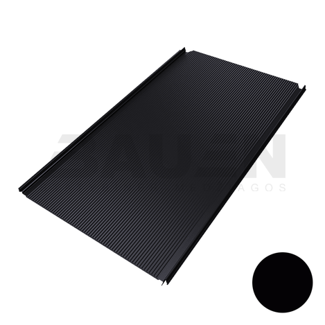 Plieninė danga | Klasikinė skarda Hanbud PHR560 "Mikrobanga" 0,5-0.7 mm., (525mm) juoda, blizgi (RAL9005), m2