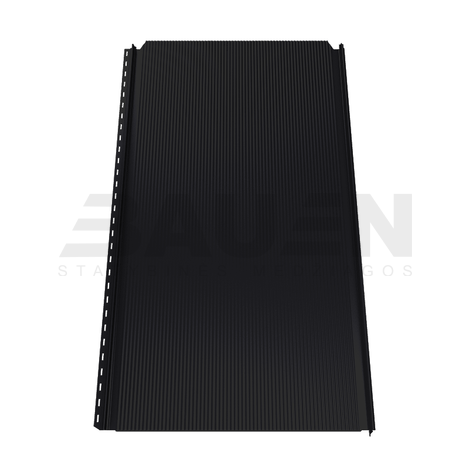 Plieninė danga | Klasikinė skarda Hanbud PHR560 "Mikrobanga" 0,5-0.7 mm., (525mm) juoda, matinė (RAL9005 ultraMat), m2