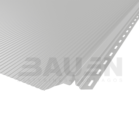 Plieninė danga | Klasikinė skarda Hanbud PHR560 "Mikrobanga" 0,5-0.7 mm., (525mm) sidabrinė, blizgi (RAL9006), m2